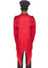 Leg Avenue LA-86847, Men's Red Military jacket with Tail Back View