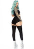 LA-86870, Holographic Skeleton Costume  Leg Avenue | Back View