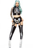 Leg Avenue | LA-86870, Holographic Skeleton Costume Full View