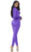 Purple Mock Neck Jumpsuit by Forplay Costume FP-119404,