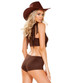 2pc Western Cowgirl Costume by Roma R-4946, Back View