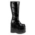 STACK-301 Men's 7" Black Platform Go Go Boots By Demonia