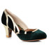 BP250-Camille, Green Suede Pump by Bettie Page Shoes