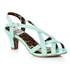 BP250-Gracie, Mint Peep Toe Sling Back Sandal by Bettie Page Shoes