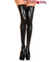 Music Legs ML-45112, Wet Look Thigh High Stockings