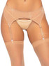 LA8886, Nude Rhinestone Garter Belt by Leg Avenue