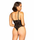 R-LI335, Velvet and Lace Teddy by Roma back view