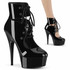 Pleaser | Delight-600-22, Cutout Ankle Bootie Pump