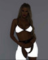 LA81613, Reflective Bikini Set under black light