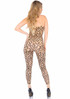 LA89267, Leopard Footless Bodystocking back view by Leg Avenue