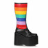 Ellie Boots | 500-JADA, Chunky Black Rainbow Boots