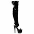 709-YVETTE, Cutout Thigh High Boots by Ellie Shoes