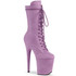 Pleaser | Flamingo-1050FS, Mid-Calf Purple Suede Boots