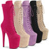 Flamingo-1050FS Mid-Calf Suede Boots by Pleaser USA