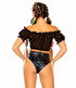 J. Valentine JV-FF389, Metallic High Cut Black Short back view