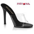 GALA-01, Clear/Black Dress Shoes with 4.5 Inch Heel