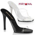 Fabulicious GALA-01, 4.5 Inch Heel Clear Band