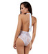 BS8023, Halter Lace Bodysuit back view by RaveWear Lingerie