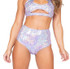 R-3841, HIGH WAISTED Lavender SHORTS by Roma Costume