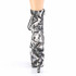 Adore-1020DP, Dollar Print Ankle Boots Back View by Pleaser