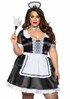 Leg Avenue LA-86922X, Plus Size Classic French Maid Costume