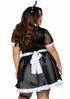  Plus Size Classic French Maid Costume back view by Leg Avenue | LA-86922X
