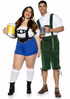 LA-86820X, Plus Size Lederhosen Honey Costume with Male 86929 by Leg Avenue