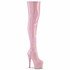 Adore-3000HWR, 7" Pink Thigh High Hologram Boots by Pleaser