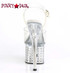 Discolite-708FLP, Back View Lite-up Ankle Strap Sandal with Flower Platform