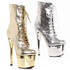 709-UMA, 7 Inch Lace-up Chrome Ankle Boots By Ellie Shoes