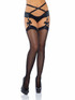 LA-1949, Sheer Stockings with Rhinestone Bow Backeam