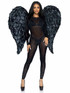 Black Deluxe Feather Wings Leg Avenue A2887