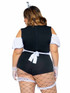 LA-87085X, Plus Size Foxy Frenchie Costume Back View Leg Avenue