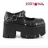 Demonia ASHES-33, Black Gothic Chunky Heel Platform Mary-Jane