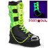 Demonia | GRAVEDIGGER-255, Men's UV Reactive Knee High Boot