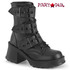 Demonia | BRATTY-118, Chunky Buckle Straps Ankle Boots