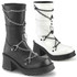 BRATTY-120, Gothic Platform Mid-Calf Boot By Demonia