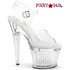 Pleaser | SPECTATOR-708, 7" Textured Platform Ankle Strap Sandal