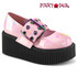 Demonia CREEPER-230, Baby Pink Platform Maryjane Creeper