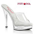 MAJESTY-501, 5" Clear Comfort Width Slide By Fabulicious