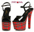 Ellie Shoes, 711-MARY, 7" Plaid Stiletto Heel By Ellie