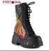 Anthony Wang | MTF Women's Red Flame Combat Boots