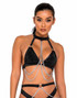 R-6122 - Dancer Bikini Top with Ring & Chain Detail By Roma