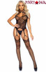 Leg Avenue LA89292, Stappy Seamless Floral Lace Body stocking