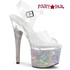 Pleaser ESTEEM-708DM, 7" Rhinestones Encrusted Platform Sandals