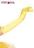 Yellow Long Satin Gloves Leg Avenue LA-16B
