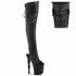 RAPTURE-3019, Bone Heels Thigh High Boots By Pleaser USA