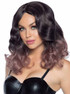 A2865, Mauve Curly Ombre Bob Wig By Leg Avenue