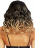 Leg Avenue A2865, Curly Ombre Bob Blonde Wig Back View