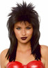 A2862, 21" Unisex rockstar Black wig By Leg Avenue